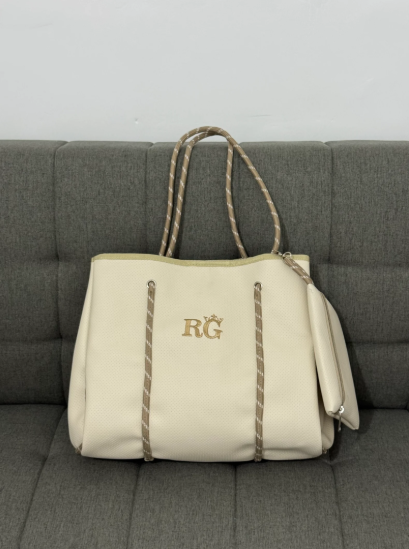 0725-TOTE NEVERFULL PERSONALIZABLE BEIGE