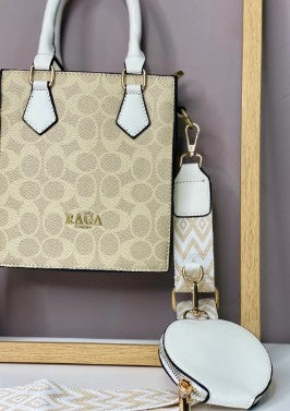 1016- MINI SHOPPER RAGA BLANCO