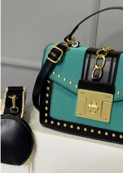 1017-BOLSO TACHES VERDE