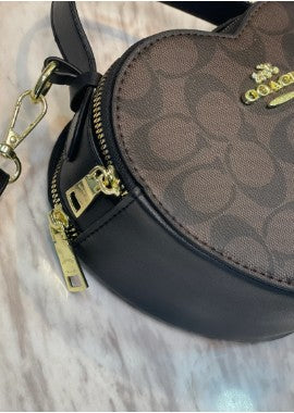 3855-MANOS LIBRE COACH MONOGRAM CAFÉ