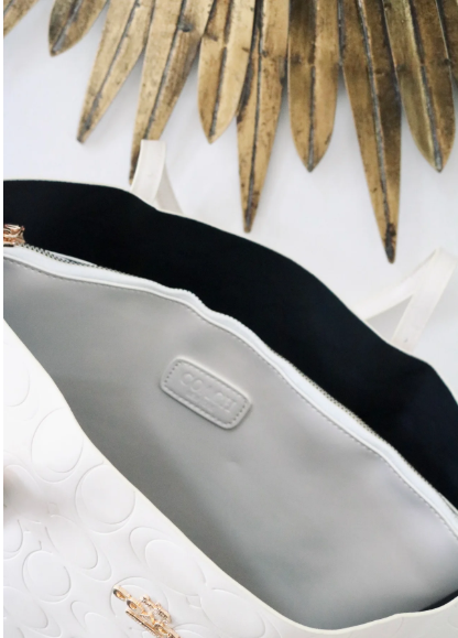 908-TOTE COACH BEIGE