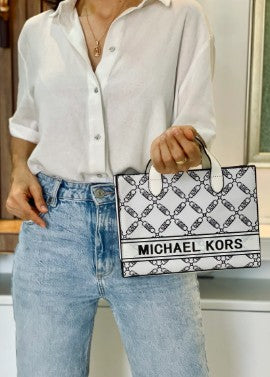 B1130-MICHAEL KORS TOTE BLANCO
