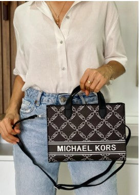 B1130-MICHAEL KORS TOTE NEGRO