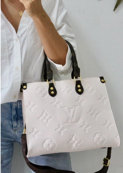 860 TOTE LV MONOGRAM GRANDE BIEGE/ CAFE