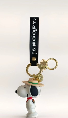 LLAVERO SNOOPY-NEGRO
