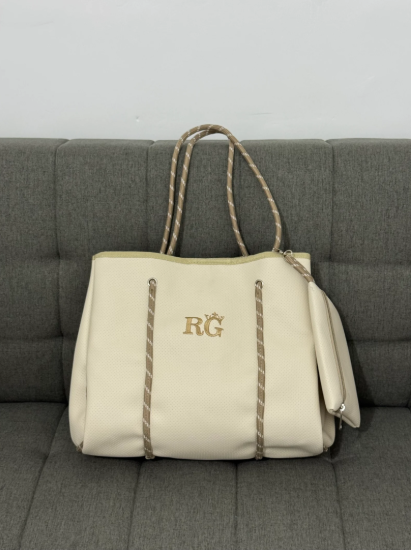 0725-TOTE NEVERFULL PERSONALIZABLE BEIGE