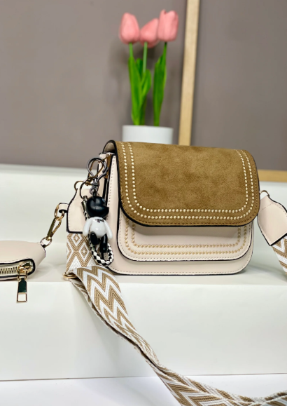 1001- CARRIEL VELVET BEIGE/MOSTAZA