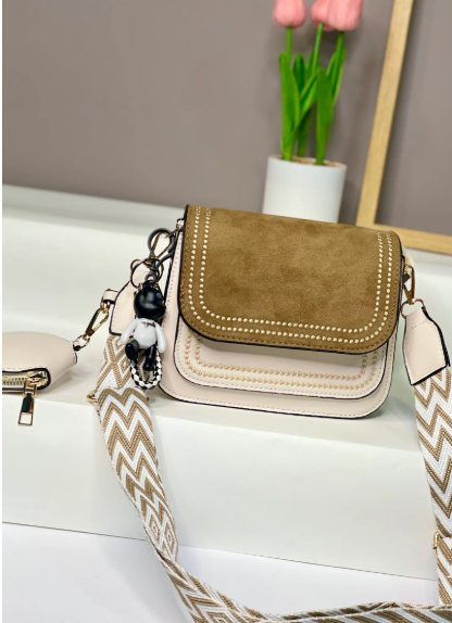 1001- CARRIEL VELVET BEIGE/MOSTAZA