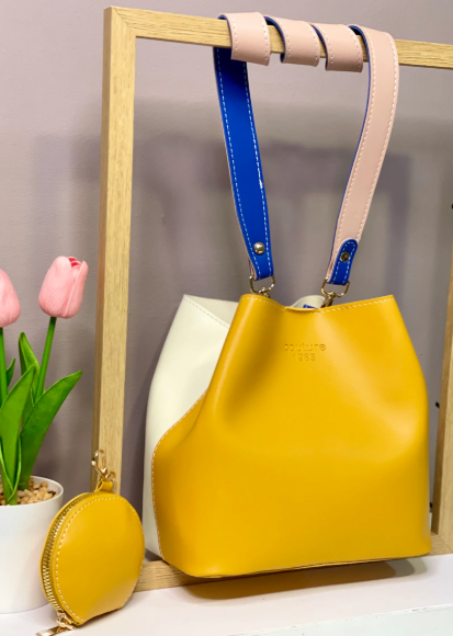 1003- TULA BICOLOR AMARILLO/BLANCO