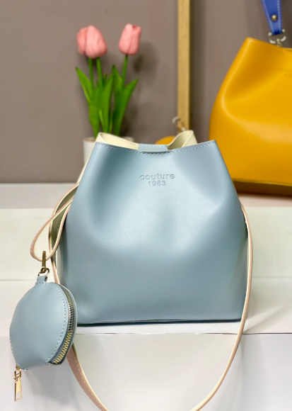 1003- TULA BICOLOR AZUL/BLANCO