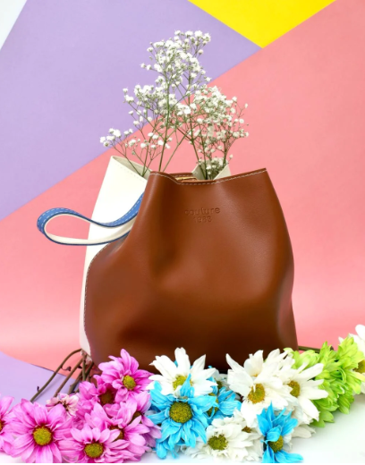 1003- TULA BICOLOR CAFE/BLANCO