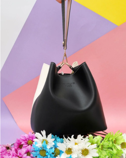 1003- TULA BICOLOR NEGRO/BLANCO