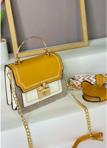 1007- BOLSO SUSANA AMARILLO
