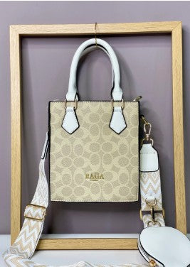 1016- MINI SHOPPER RAGA BLANCO