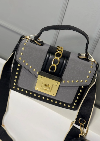 1017-BOLSO TACHES GRIS RATON