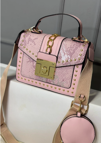 1017-BOLSO TACHES ROSA