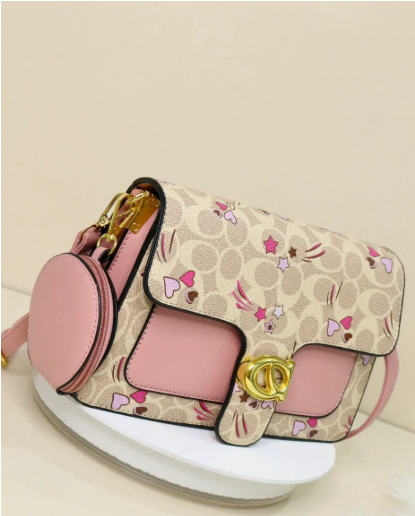 1023- BOLSO PRINT ROSADO