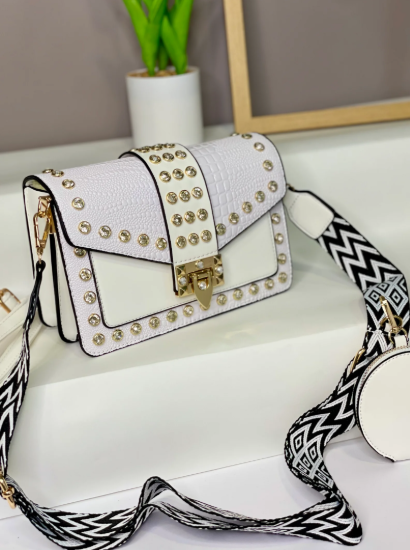 1024- BOLSO ROCKER BLANCO