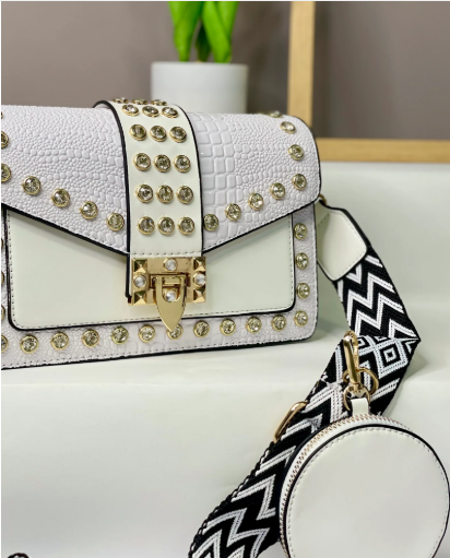 1024- BOLSO ROCKER BLANCO