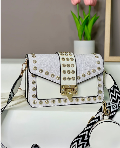 1024- BOLSO ROCKER BLANCO
