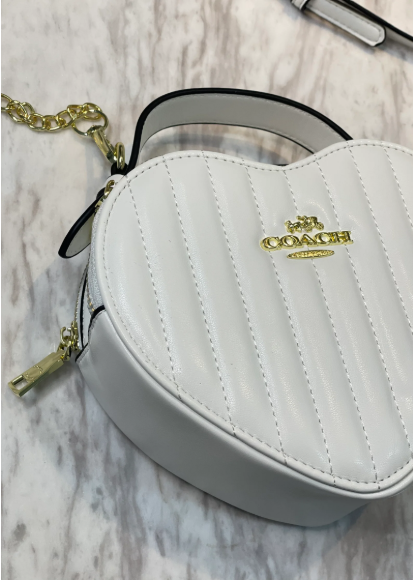 2030-COACH CORAZÓN RELIEVE BLANCO