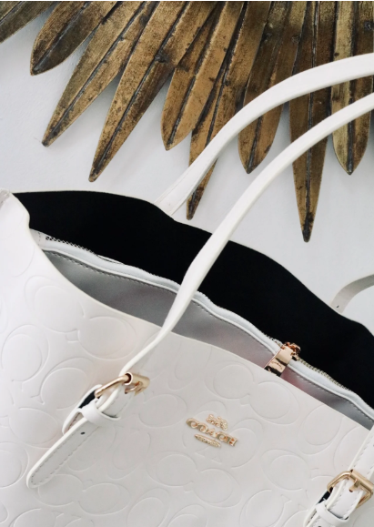 908-TOTE COACH BEIGE