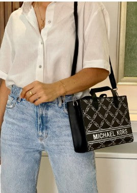 B1130-MICHAEL KORS TOTE NEGRO