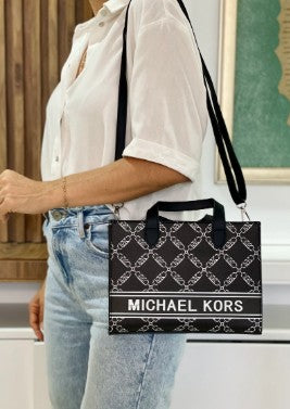 B1130-MICHAEL KORS TOTE NEGRO