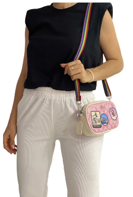 DB0661- COACH MINNIE BAG- ROSABEIGE