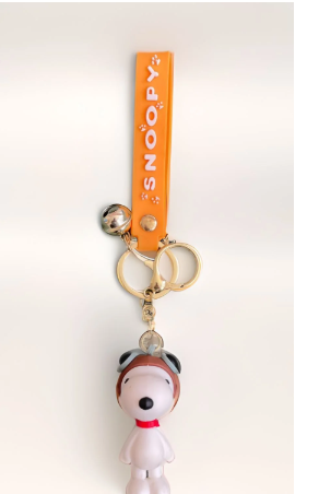 LLAVERO SNOOPY-NARANJA