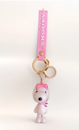 LLAVERO SNOOPY-ROSA