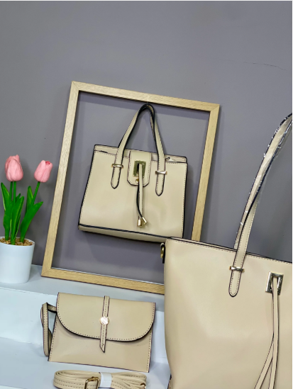 RA-07 BOLSO EN TRIO BEIGE